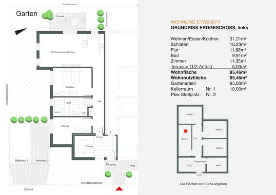 ETW2427/1 • Grundriss EG, links