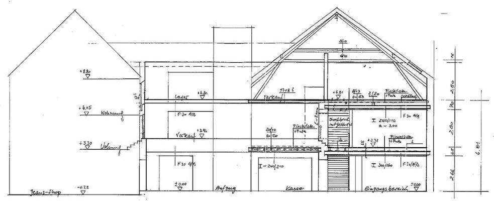 Schnitt Nord Ansicht
