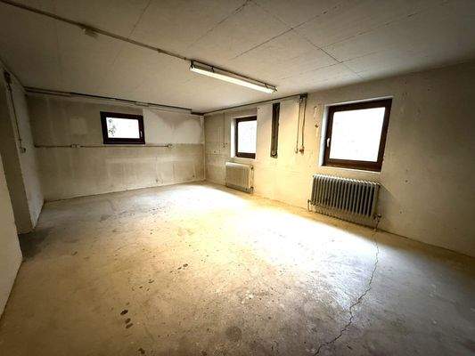 beheizter belichteter Hobbykeller