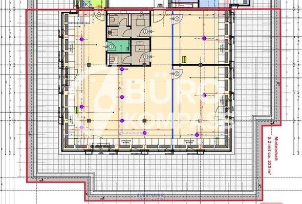 Grundriss 3.OG ca. 320 m²