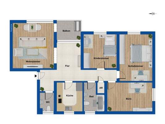 Grundriss 2. Obergeschoss