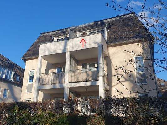 Rückansicht u. Lage des Balkons