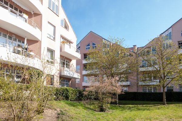 Blick in die Wohnanlage