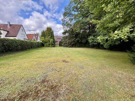 Großzügige Wiesenfläche mit Entwicklungspotenzial