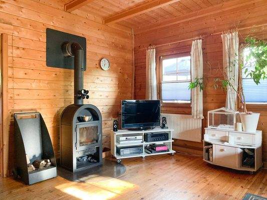 Kaminecke im Aufenthaltszimmer