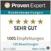 Pfund Immobilien ProvenExpert Bewertungssiegel 202