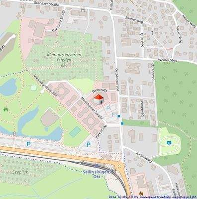 Lage im Ostseebad Sellin