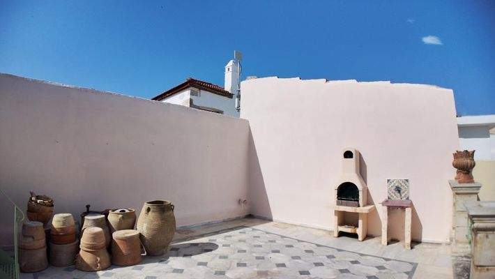 Kreta, Rethymno: Einzigartig gestaltetes Einfamilienhaus zum Verkauf in der Altstadt