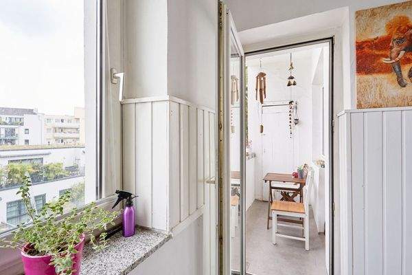 Blick auf den Balkon