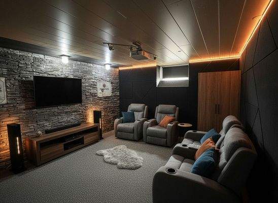 Heimkino virtuelles Homestaging