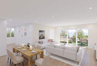 Offener Wohn- & Küchenbereich