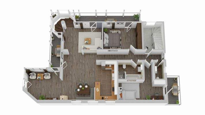 Grundrissskizze 2.OG