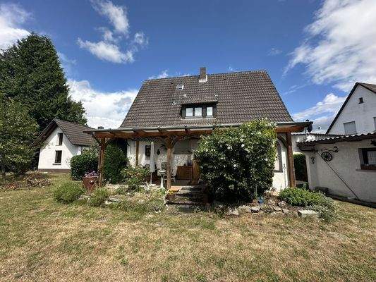 Frontalansicht Garten