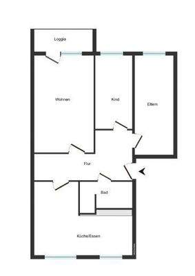 Grundriss unmöbliert