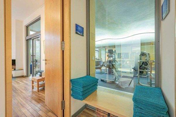 Eingang im Souterrain