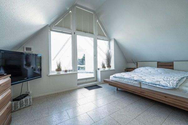 Das zweite Schlafzimmer im Obergeschoss