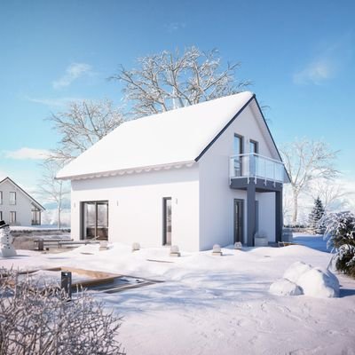 Haustüransicht Wintertag