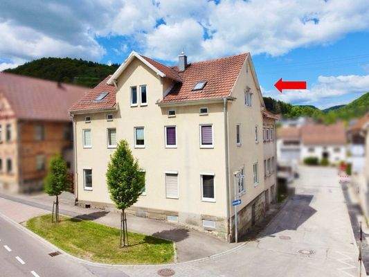 Anblick von der Straße