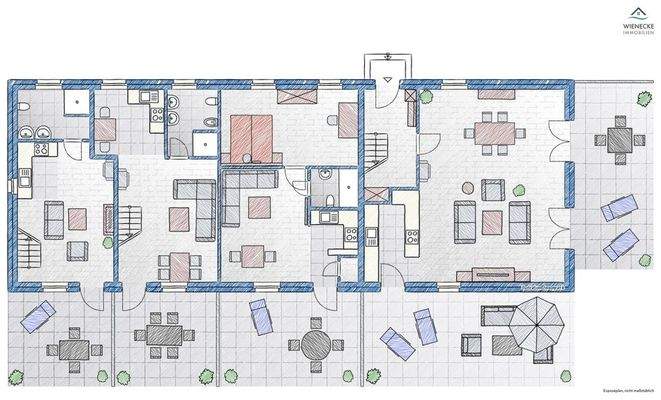 Grundriss Reetlandhaus EG