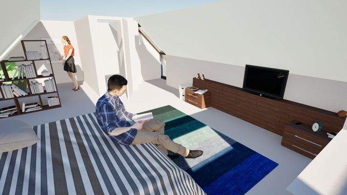 Schlafzimmer Dachspitz