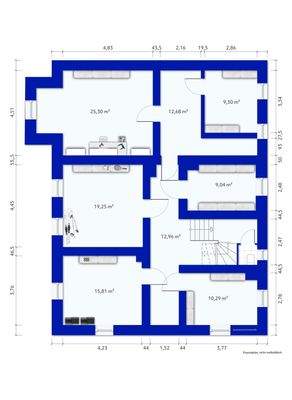 Grundrisse Keller möbliert