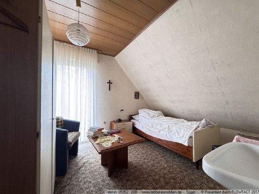 Schlafzimmer I im Dachgeschoss