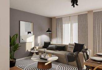 Lichtdurchfluteter Wohnbereich dank bodentiefer Fe