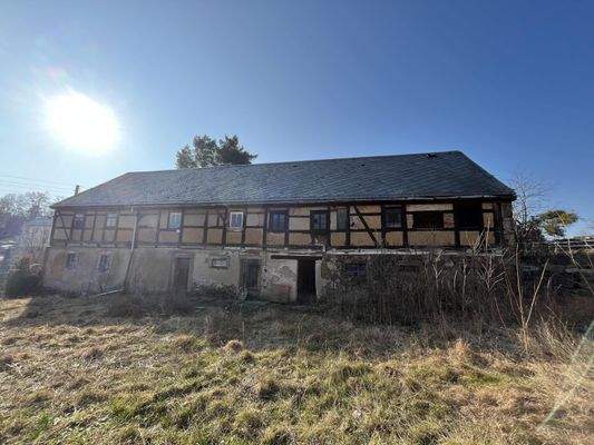 Blick auf Wohngebäude