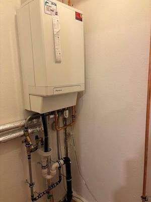 neue Heizung, neuer kamin