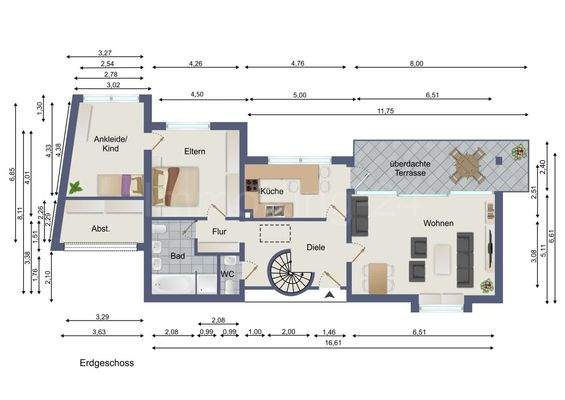 GRUNDRISS ERDGESCHOSS