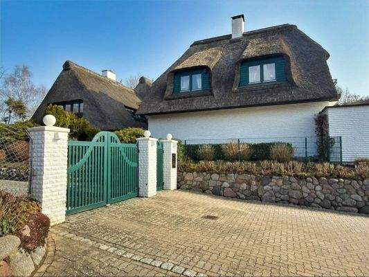 Zufahrt mit elektrischem Tor und Videogegensprechanlage