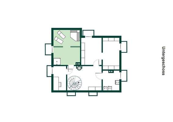 Grundriss Kellergeschoss.