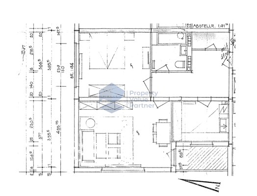 Grundriss Aufzug 1. links