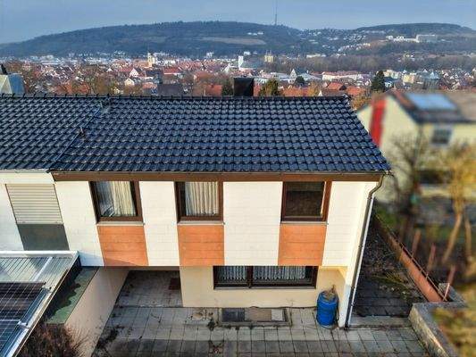 Garten mit Blick über Bad Mergentheim