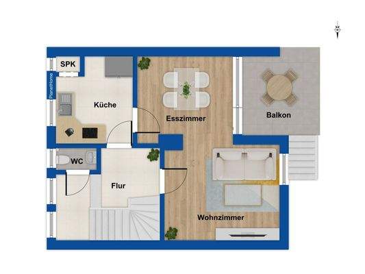 Grundriss 1. Obergeschoss