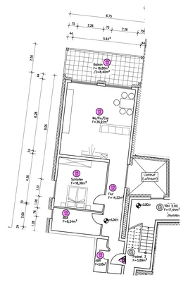 Grundriss Wohnung 12
