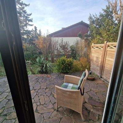 sonnige Terrasse