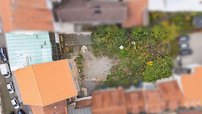 Vogelperspektive Obermarkt 6-8 mit Grundstück