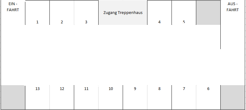 Lageplan Stellplätze TG