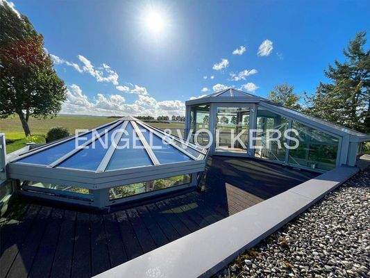 Dachterrasse mit Solarthermie