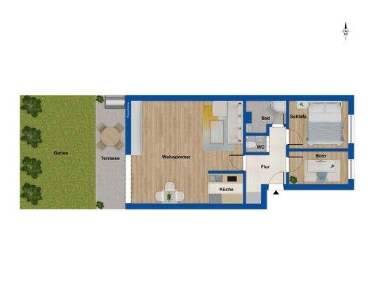 Grundriss - Erdgeschoss