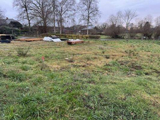 Blick auf das Grundstück