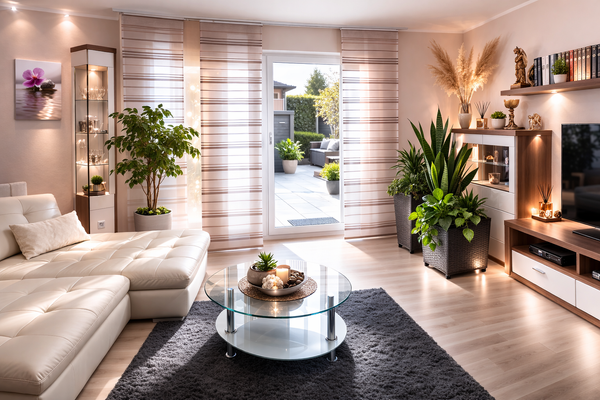 Wohnzimmer Ausgang Terrasse und Garten