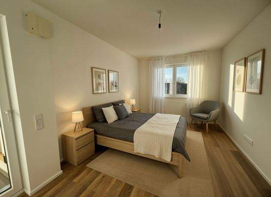 Schlafzimmer virtuell möbliert