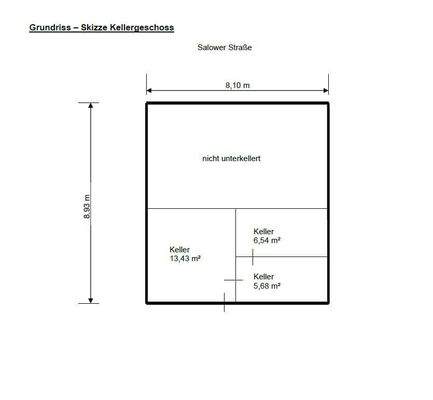 Grundriss Kellergeschoss