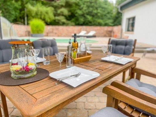 Der perfekte Platz für Mahlzeiten unter freiem Himmel