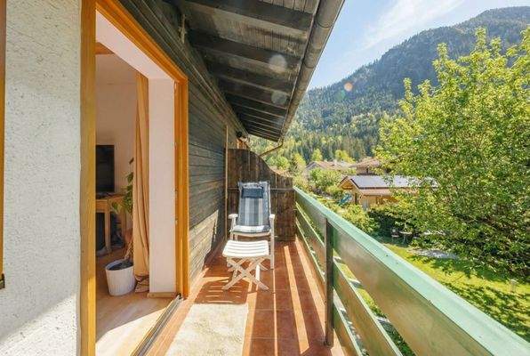 Südbalkon im Obergeschoss