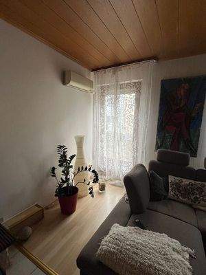 Wohnzimmer der Maisonette-Wohnung