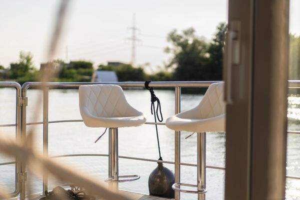 Blick vom Hinterdeck