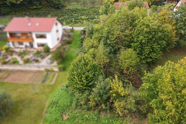 Draufsicht Baugrundstück